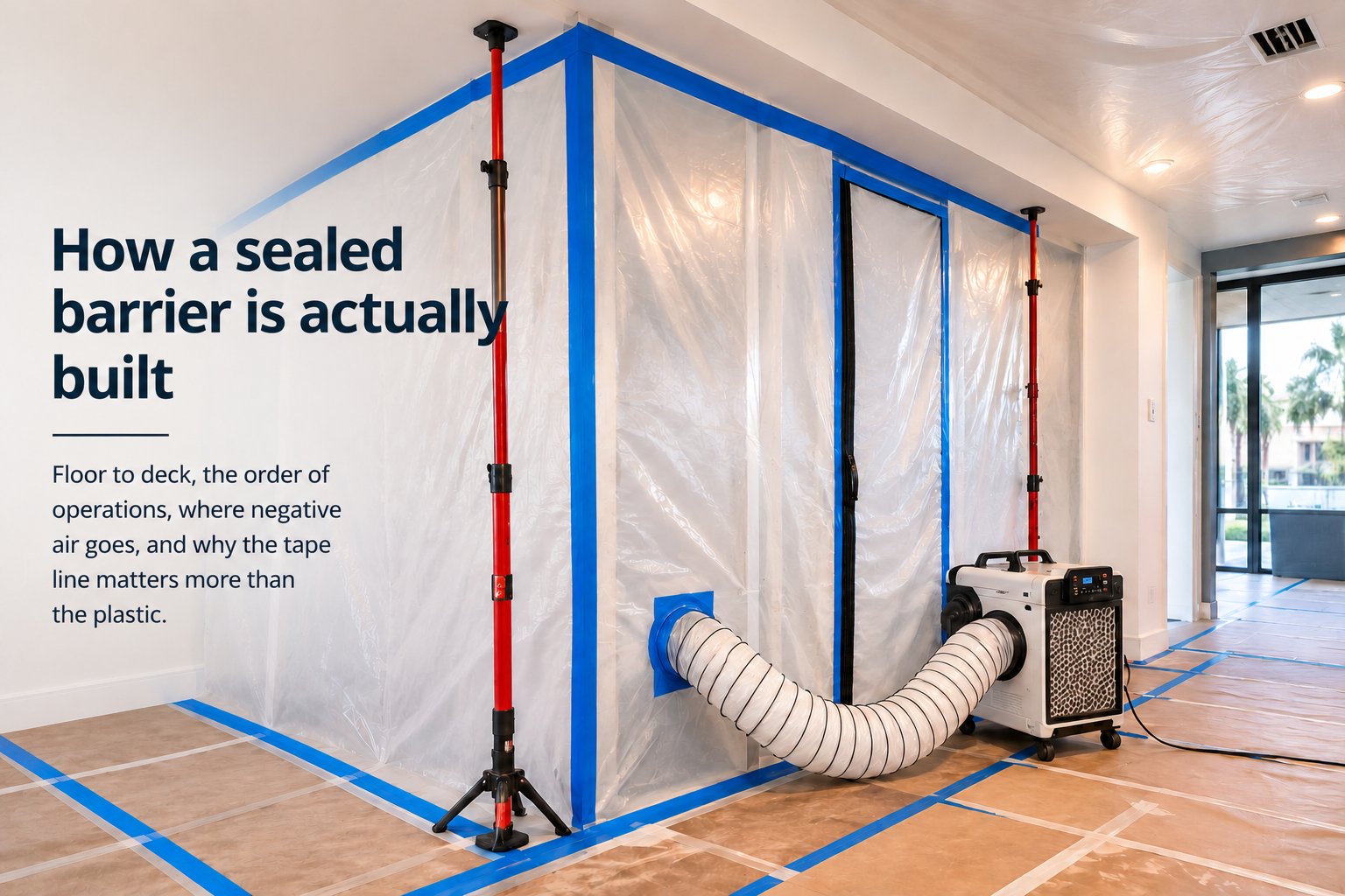 How a sealed barrier is actually built