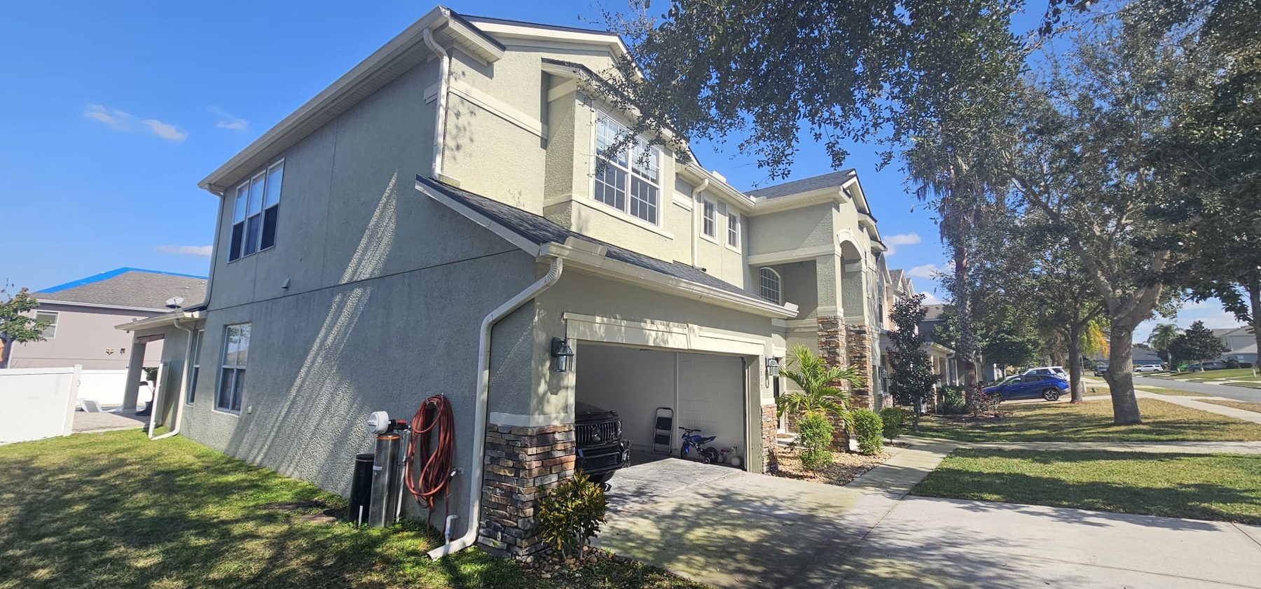 Exterior House Painting and Trim Repair