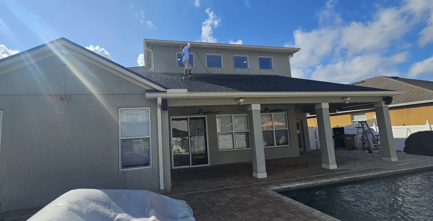Exterior House Painting and Trim Repair