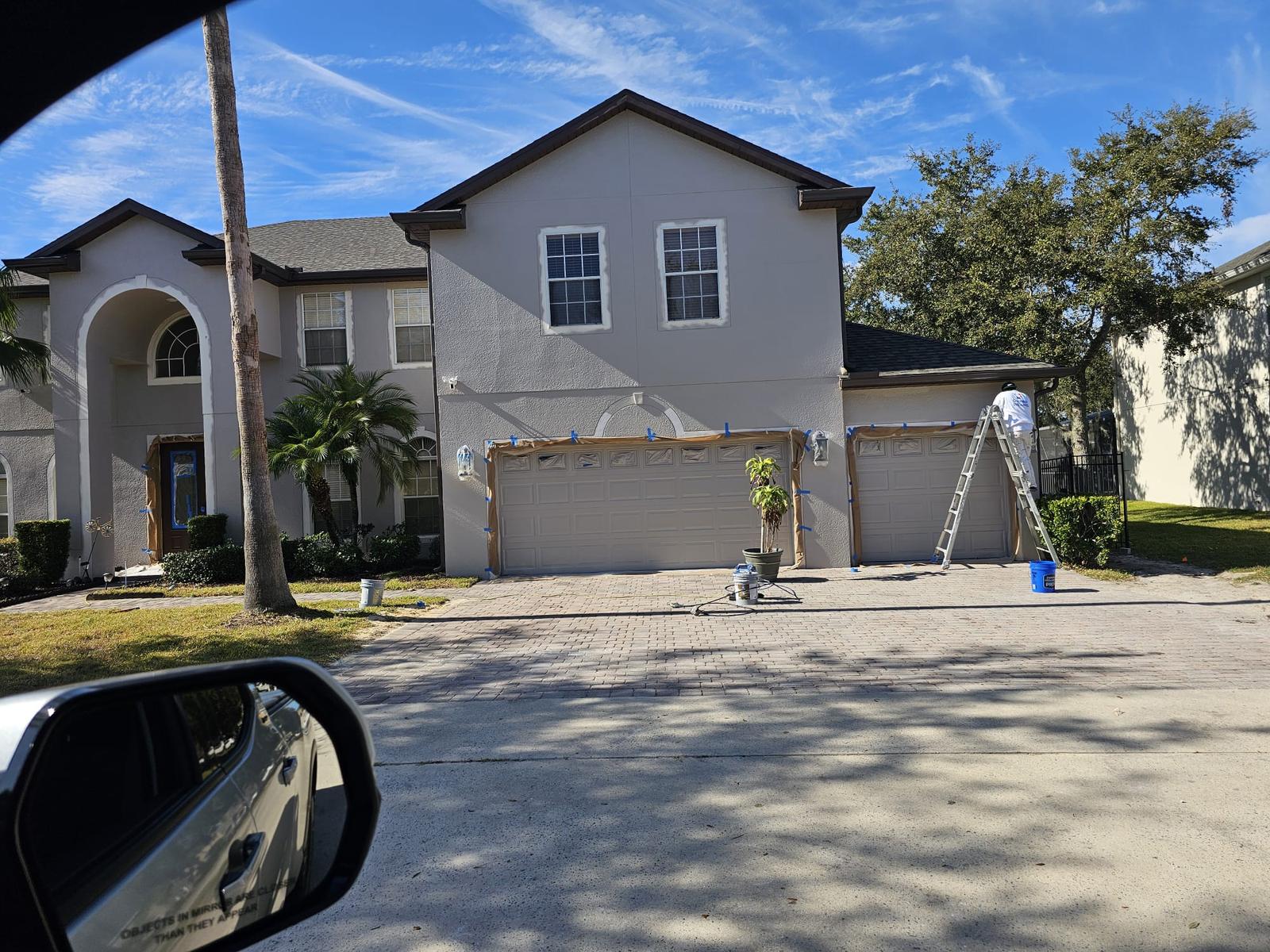 Whole-House Exterior Repaint, Stucco and Garage Doors