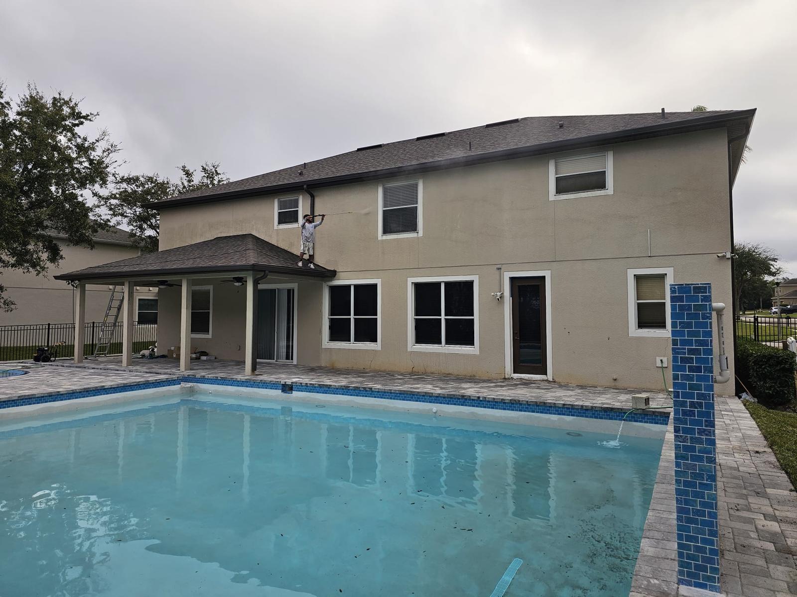 Whole-House Exterior Repaint, Stucco and Garage Doors