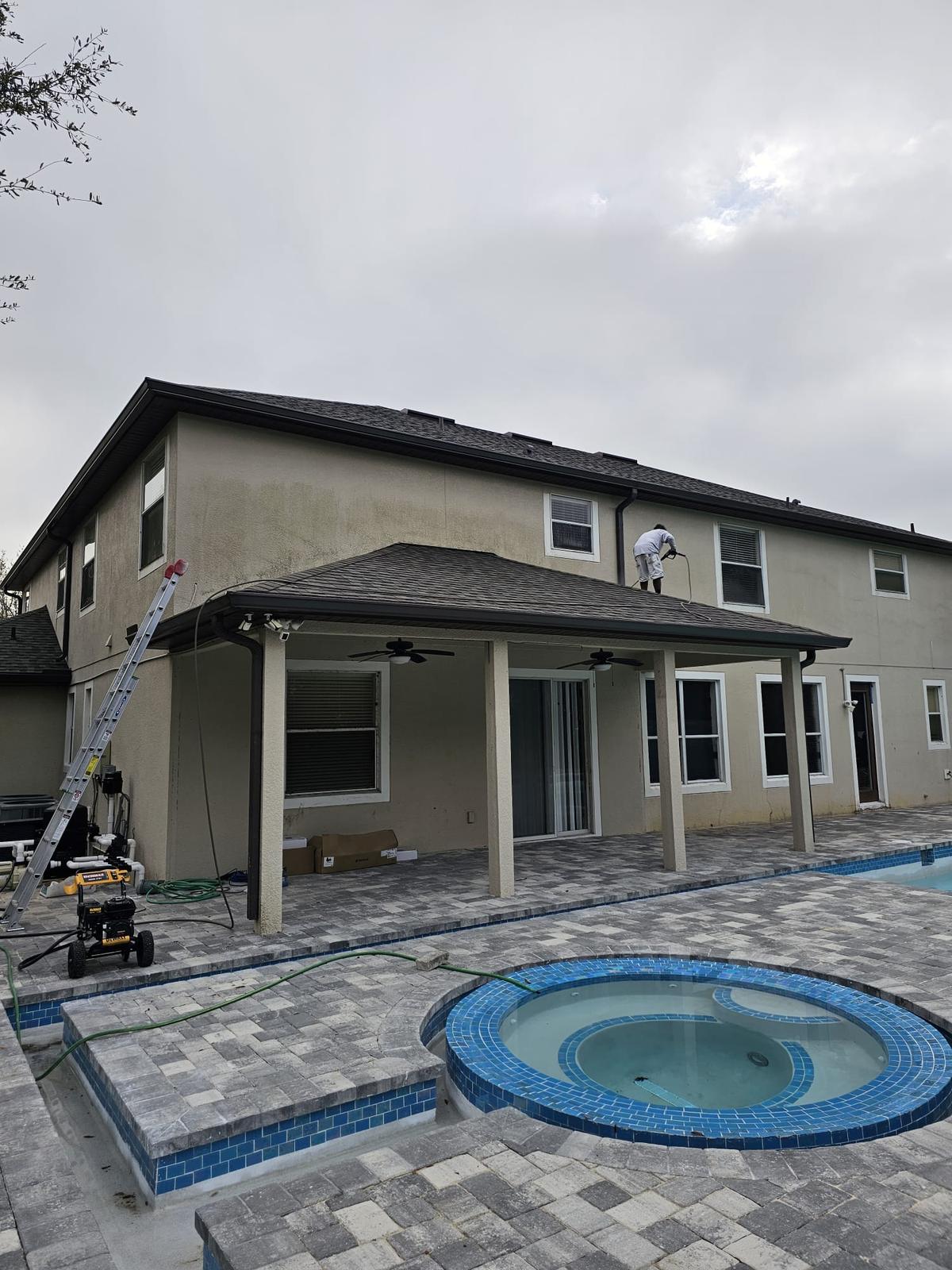 Whole-House Exterior Repaint, Stucco and Garage Doors