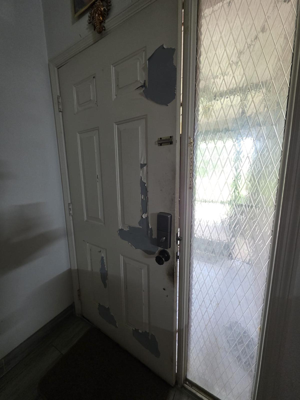 Exterior Repaint, Stucco Repairs and Siding Replacement