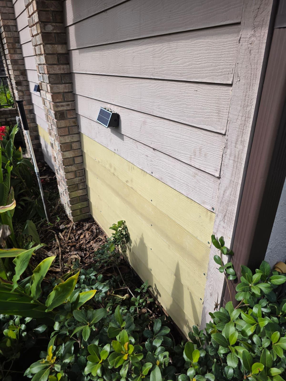 Exterior Repaint, Stucco Repairs and Siding Replacement
