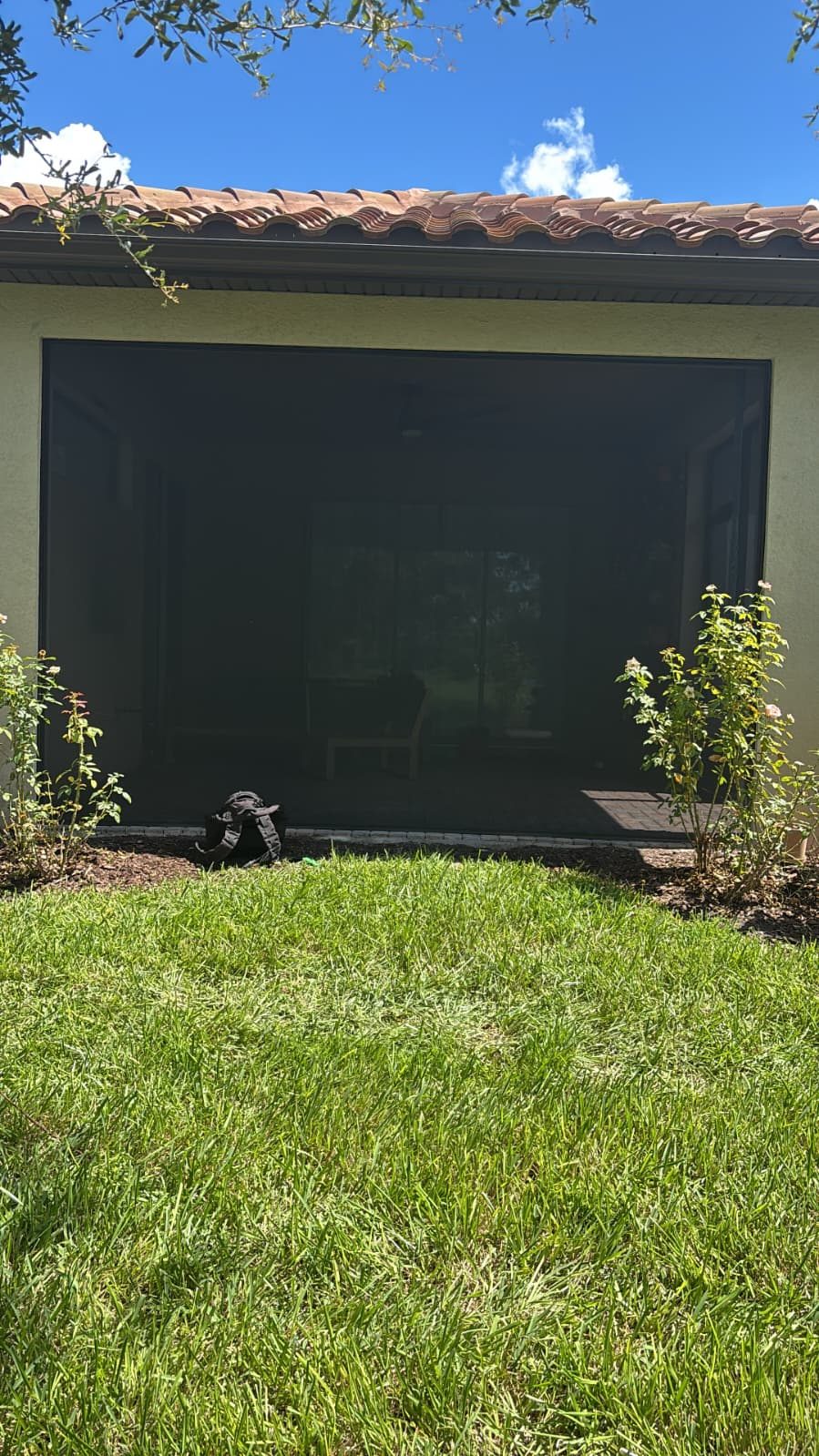 Lanai Screen Enclosure with Open-View Mesh