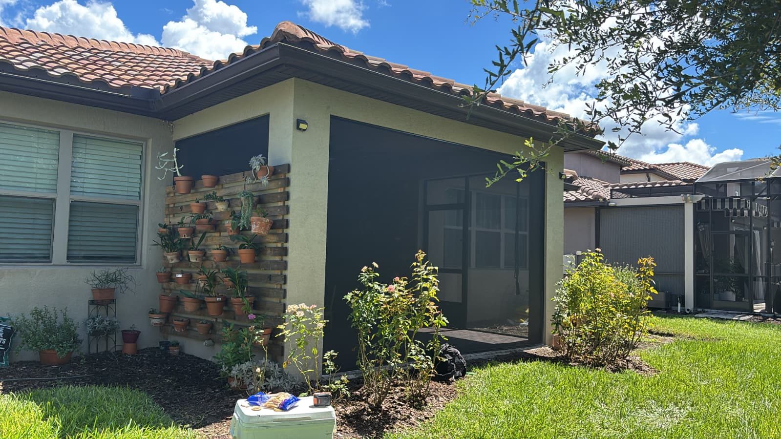 Lanai Screen Enclosure with Open-View Mesh