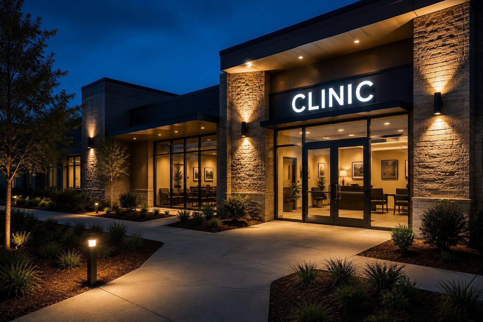 Phasing work around a clinic that stays open